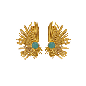 Pendientes Colgantes Chapados en Oro, Accesorio de Moda, Pendientes Chapados en Oro Resistentes al Agua, Joyería Resistente al Deslustre - Product Image 1