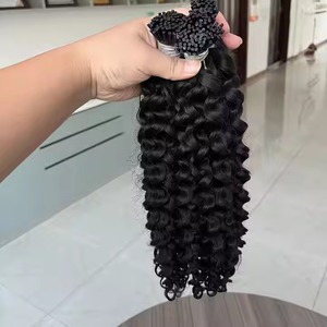 Extensions de cheveux bouclés non Remy pour femmes, faciles et confortables à porter, achat direct auprès d'un fournisseur indien - Product Image 1