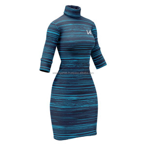 Autumn Winter Sexy Turtleneck <b>Women's</b> Knit <b>Dress</b> Casual Twist Knitted Pack Hip <b>Women's</b> Sweater Skirt - Product Image 4