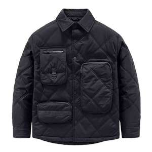 Custom Men Techwear Quilted Tactical <b>Jacket</b> Urban Streetwear Cyberpunk Utility Multi-Pocket Padded Windbreaker Outdoor Coat - Product Image 2