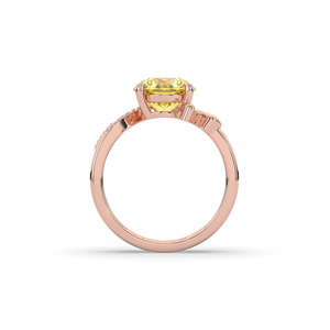 แหวนเพชรทรงรีขนาด 2.20 กะรัต เพชรเลี้ยงในห้องปฏิบัติการ ทองคำแท้ 14K รับรองโดย IGI ของขวัญสุดหรูสำหรับผู้หญิงในโอกาสหมั้นและวันครบรอบ - Product Image 2