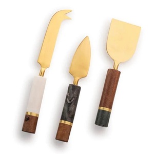 High Demanded <b>Cheese</b> <b>Knife</b> <b>Set</b> With MOP Inlay Handle Modern <b>Cheese</b> <b>Knife</b> <b>Set</b> With Gold Plated Blades And Mother Of Pearl Handles - Product Image 3