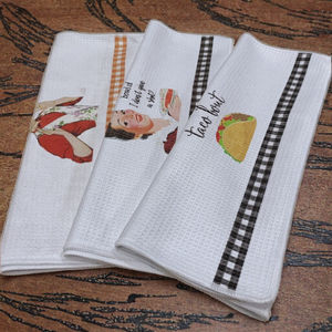 Custom Printed 16x24 Inches <b>Funny</b> Christmas Waffle Kitchen <b>Tea</b> <b>Towel</b> Woven Home Use - Product Image 6