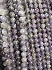 Cuentas de Jade Púrpura Naturales, Lisas y Redondas, para la Fabricación de Joyería DIY, Venta al Por Mayor - Product Image 4