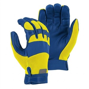 Gants de travail utilitaires personnalisables, paume en cuir synthétique, dos respirant en Spandex, gants de sécurité, tendance du marché américain et européen - Product Image 3
