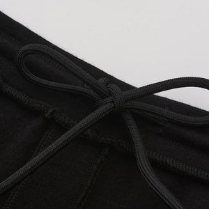 Shorts de Ciclismo para Niñas, Negros, Acanalados, de Alta Calidad, Cintura Alta, Elásticos, Casuales, Tejidos, para Verano - Product Image 3