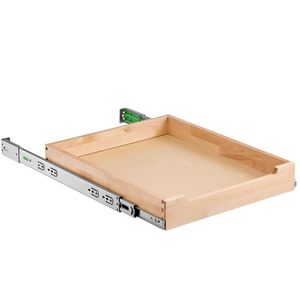 Organizzatore per Armadio Estraibile Resistente con Chiusura Ammortizzata, 17" L x 21" P, Base in Legno con Funzione Scorrevole - Product Image 6