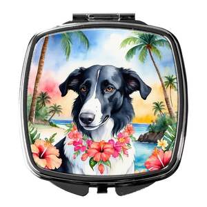 Borzoï Luau miroir de maquillage de voyage compact pour femmes filles poche pliante miroir décoratif cadeau - Product Image 1