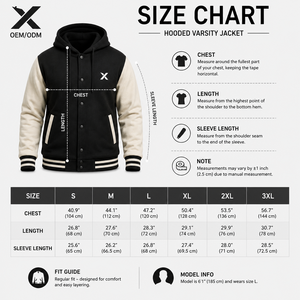Veste universitaire à capuche pour homme X Sports City, en molleton de coton et polyester, couleur unie, boutonnée, coupe classique, vêtements décontractés d'automne, OEM - Product Image 6