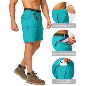 Shorts de randonnée cargo pour hommes de qualité export, respirants, pour aventures en plein air, fournisseur de logos personnalisés - Product Image 5