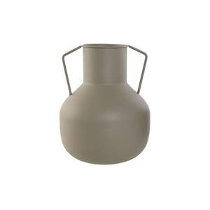 Jarrón de Metal Color Caqui Mate de Estilo Nórdico Minimalista, Florero Decorativo Moderno de Hierro, Anfora para Mesa, Centro de Mesa para Decoración del Hogar y Bodas - Product Image 1