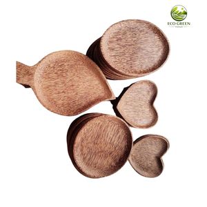 Plato para Servir en Forma de Pera Hecho a Mano con Madera de Coco, Diseño Minimalista Ecológico, Platos de Color Sólido - Product Image 5