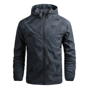 Chaquetas Impermeables Cortavientos al por Mayor, Ligeras, Transpirables, con Capucha, Ropa Deportiva Informal - Product Image 2