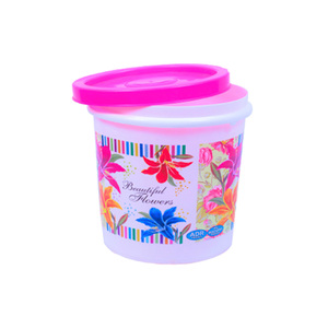 Boîtes de rangement et bacs en plastique imprimés floraux Échantillon gratuit Ensembles de 4 pièces - Product Image 3