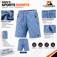 Shorts de bain pour hommes à séchage rapide et respirants, avec taille élastique et cordon de serrage, pour la plage et le surf