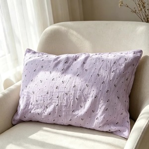 Housse de coussin carrée avec imprimé végétal, style moderne, respirante, fermeture éclair, usage hôtelier, 100% lin, décoration intérieure - Product Image 4