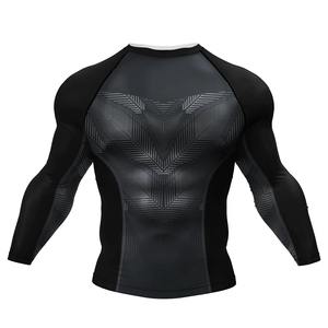 Camiseta de Compresión Deportiva para Hombre, Transpirable, Tallas Grandes, Sublimada, Manga Larga, Ajustada, Personalizada - Product Image 3