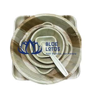 BEST SELLER Assiettes jetables biodégradables et compostables en feuille de palmier de 10 pouces, lot de 50, robustes, pour barbecue et fêtes - Product Image 1