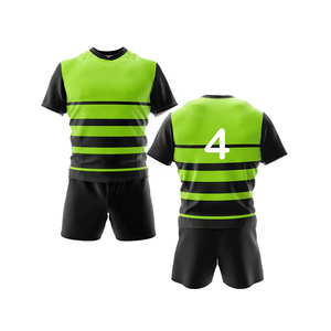 Conjunto de Uniforme de Rugby 100% Poliéster para Hombre, con Logotipo Personalizado, Transpirable, Mangas Cortas, Sublimado - Product Image 1