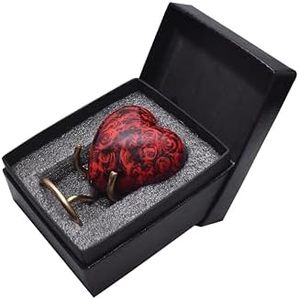 Urna Conmemorativa de Aluminio con Forma de Corazón para Cenizas, con Cierre Decorativo y Seguro - Product Image 2