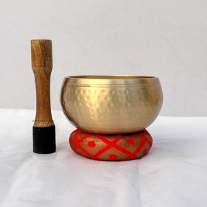 Cuencos Cantores Martillados Personalizables de Alta Calidad con Serigrafía, Cuenco de Sonido para Meditación, Cuenco Tibetano de Bronce y Latón con Martillo y Cojín - Product Image 4