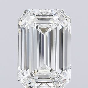 Diamante Sintético al por Mayor de 5.06ct, Corte Esmeralda, VVS2, Excelente Corte, para Joyería, Diamante Suelto - Product Image 1