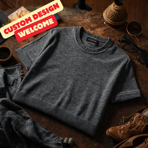เสื้อยืดคอตตอนผู้ชาย คอกลม แขนสั้น สไตล์ลำลอง แบบสั่งทำพิเศษ - Product Image 4