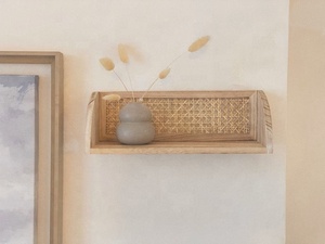 Estantes Colgantes de Pared de Ratán Natural Hechos a Mano al 100%, Estilo Boho Arcoíris Vertical, para Niños, Decoración del Hogar - Product Image 3