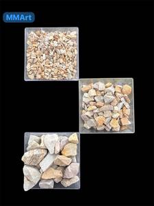 Pierre calcaire grise concassée, granulats de petite taille et granulats de grande taille pour revêtement mural, terrazzo, sols et usage industriel - Product Image 2