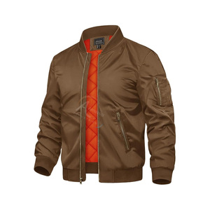 Custom Bomber <b>Jacket</b> Nylon Twill Lightweight Zip Up <b>Flight</b> <b>Jacket</b> Unisex Casual Wear OEM Manufacturer - Product Image 4