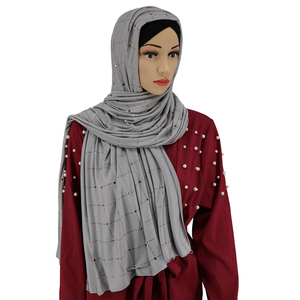 Hijab en jersey de haute qualité pour femmes, châle malaisien, hijab musulman en georgette - Product Image 5