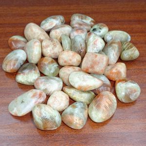 Pierres roulées en pierre de soleil naturelle, pierre de soleil orange, cristal de guérison pour la méditation Reiki, décoration énergétique, vente en gros - Product Image 3