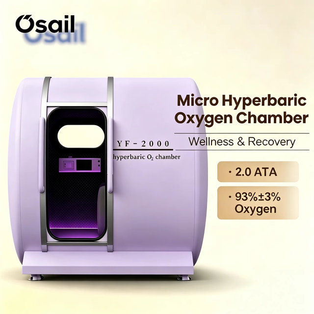 Osail Micro Hyperbarica Oxygen Chambre 2.0ATA SPA Usage Hard-shell Cabin for Wellness Center