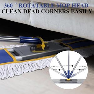 Mop Industriale Professionale Masthome da 36 Pollici con 3 Panni in Microfibra, 60 Lon per Pulizia Pavimenti - Product Image 3