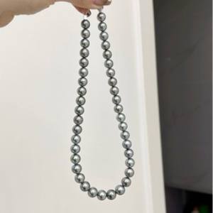 Collier en perles d'eau douce naturelles édition limitée été avec cœur en sucre glacé, croissant, argent brisé pour filles - Product Image 1