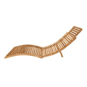 Premium Solid Teak Sun Lounger Adjustable UV Resistant Eco-Friendly Durable Outdoor Minimalist Villa <b>Sunbed</b> Poolside Garden Park - Product Image 2