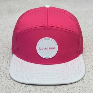 หมวกแก๊ปแบบ Snapback 7 แผง ปักลายด้านหน้า ผลิตตามสั่ง (OEM)  แบบมีรูระบายอากาศด้วยเลเซอร์ สำหรับกีฬาเบสบอล  ขายส่ง - Product Image 1