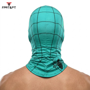 Wholesale High Quality Sublimation Design 100% Polyester Unisex Sports Daily Use Windproof Face Mask Fashion <b>Black</b> Custom - Product Image 2