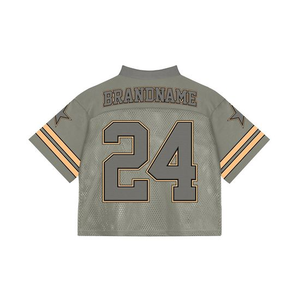 Custom Manufacturer Vintage Soccer Jerseys T-Shirt Oversized Mesh O-Neck Crop Boxy Mesh Football Jersey <b>Men's</b> Sport Shirt - Product Image 6