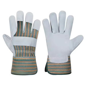 Vente flash - Gants de sécurité en cuir véritable pour les travailleurs du bâtiment et de la construction, résistants aux chocs et aux brûlures - Product Image 3