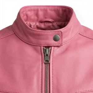 Veste en cuir véritable pour homme NAI-0485A, style varsity, veste de moto tendance, motif décoratif, style motard, hiver, couleur personnalisée - Product Image 4