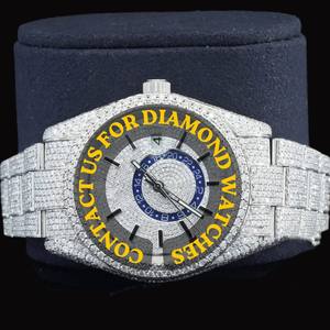 Cronógrafo con Diamantes Moissanite Más Vendido, con Características Clásicas, Moderno, Unisex, de Marca, Disponible al Mejor Precio del Mercado - Product Image 5