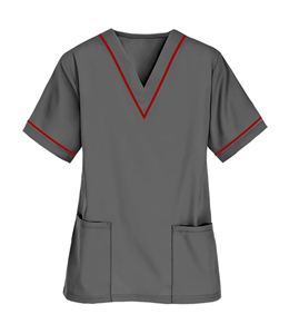 Haut de blouse médicale à séchage rapide, uniforme d'infirmière, tissu extensible confortable, vêtement de travail unisexe pour usage quotidien - Product Image 5