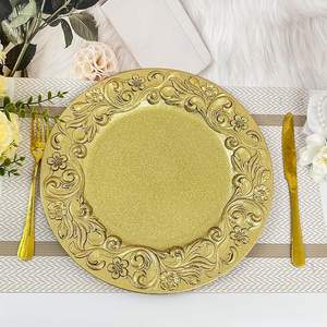 Plato de Presentación con Relieve, Vajilla Decorativa Premium para Bodas, Fiestas y Banquetes - Product Image 1