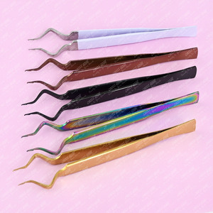 Pince à cils isolante fine et légère en acier inoxydable pour application individuelle de cils – Fournisseur OEM – Meilleures ventes - Product Image 6