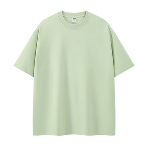 T-shirt ample à épaules tombantes en coton, col rond, manches courtes, couleur unie, décontracté, streetwear pour homme, tenue d'été, uni - Product Image 3