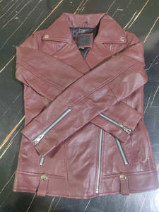 Chaqueta de Cuero de Oveja 100% Genuino para Mujer, Estilo Universitario, Calefactable, Cortavientos, Transpirable, con Cierre de Cremallera, Diseño Personalizado, Satinado, Venta al Por Mayor - Product Image 3