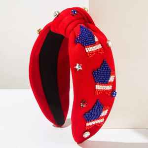 Serre-têtes brodés à la main avec perles, très demandés, pour fêtes, cadeaux festifs, accessoires décoratifs personnalisés - Product Image 3