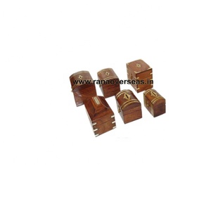 Ngân Hàng Tiết Kiệm Tiền Nhỏ Với Thiết Kế Khảm Bằng Đồng Thau Làm Bằng Gỗ Cho Trẻ Em Phụ Nữ Và Người Lớn Bộ Sáu - Product Image 2