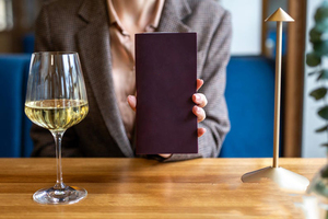 Magnetic Genuine Leather Bill Holder for Restaurant Secure Guest Check Presenter Smart <b>Billfold</b> Folder LBH-0090 - Product Image 6